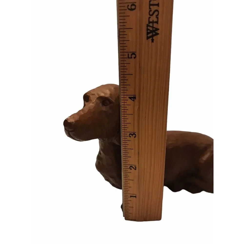 Red‎ Mill Mfg Brown Dachshund Sculpture Dog Figure Hand made in USA